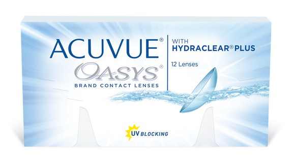 ACUVUE OASYS - with Hydraclear Plus - 2 WK -12 pk