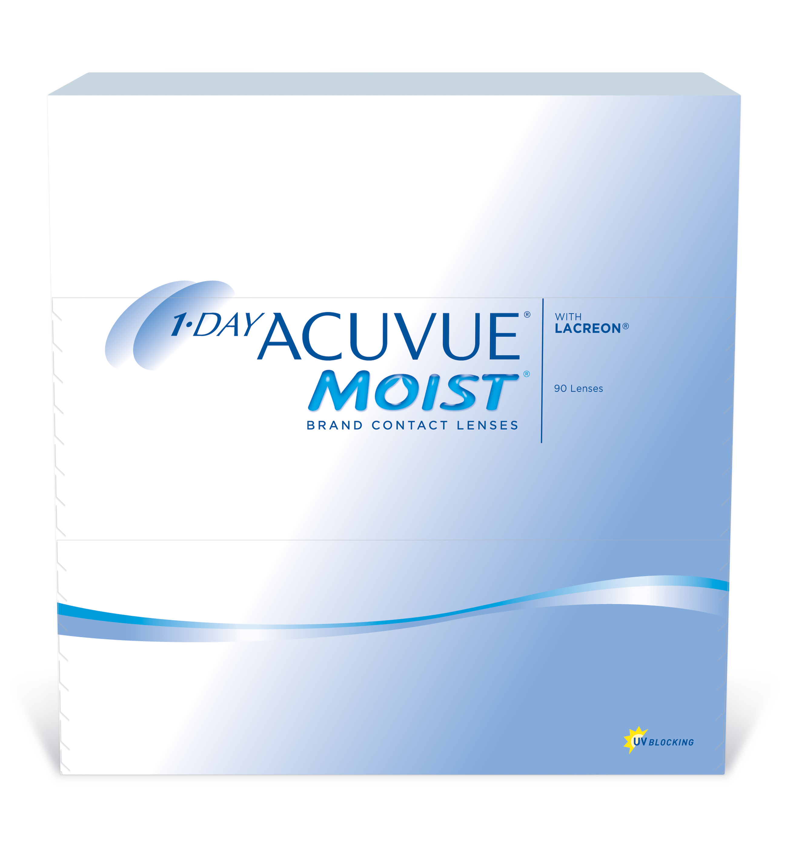ACUVUE MOIST - 1 DAY - with LACERON - 90pk